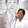-2009년 7월 11일 야 4당 용산참사집회에서 연설중인 강기갑의원