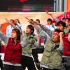 만국의 노동자여 단결하라-120주년 세계노동절 범국민 대회가  힘찬 몸짓공연으로 시작하고 있다