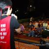-2010년 8월 20일 오후 명동성당 들머리에서 열린 G20을 빌미로 한 미등록 이주노동자 단속추방중단 촛불문화제에서 기아자동차 노동자들이 연대 발언을 하고 있다.