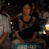 -PD수첩 방영결정이 난 23일 오후 7시 서울 여의도 MBC 남문 앞에서 열린 승리보고대회에는 용산참사 유가족도 참여했다.