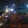 -민중총궐기가 열린 11월 12일 오후 서울 광화문 일대에서 1백만 명의 시민들이 박근혜 퇴진을 촉구하고 있다.