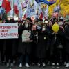 -민중총궐기가 열린 11월 12일 오후 서울 대학로 일대에서 1만5천여 명의 대학생들이 ‘청년학생 총궐기 대회’를  열고 박근혜 퇴진을 요구하고 있다. 