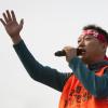 -3월 25일 오후 광화문광장에서 열린 ‘공무원노동자 총력투쟁대회’에서 김주업 전국공무원노조위원장이 대회사를 하고 있다.