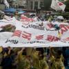 -8월 20일 오후 이주노동자들이 서울 보신각 앞에서 ‘모든 이주노동자의 노동권을 보장하는 노동허가제 쟁취! 전국이주노동자결의대회’를 열고 노동기본권 보장과 고용허가제 폐지를 강력히 요구 있다.