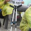 -가을비 내리는 9월 16일 오후 난민 연대 집회 “난민과 함께 하는 행동의 날”이 서울 보신각 앞에서 열리고 있다.