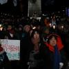 -지난 11일 새벽에 홀로 일하다 사망한 태안화력발전소 하청 노동자 김용균 씨 추모문화제가 12월 13일 밤 서울 광화문광장 앞에서 열리고 있다.
