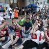 -‘세종호텔 문제해결 촉구 1박2일 희망텐트’ 참가자들이 6월 29일 오후 세종호텔 앞에서 투쟁문화제를 열고 있다. 