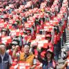 -8월 31일 오후 ‘비정규직철폐・직접고용쟁취, 톨게이트 요금수납 노동자 투쟁 승리를 위한 민주노총 결의대회’가 서울 종로타워 앞에서 열리고 있다.