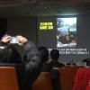 -연사들의 연설을 듣기에 앞서 11월 19일 중국대사관 앞에서 열린 홍콩 항쟁 지지 기자회견 영상을 시청했다.
