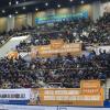-‘부당업무 지시 거부’를 앞둔 서울교통공사노조 조합원들이 1월 20일 서울88체육관에 모여 조합원 야간 총회를 열고 있다.