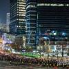 -11월 19일 윤석열 퇴진 집회 참가자들이 용산 대통령실을 향해 거리행진을 하고 있다. 