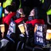 -12월 30일 저녁 용산 대통령 집무실 인근에서 이태원참사 2차 추모제가 열리고 있다. 
