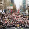 -3월 25일 서울시청 광장에서 일제 강제동원 ‘해법’ 철회를 요구하는 4차 범국민대회가 열리고 있다.
