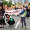 -4월 29일 오후 서울 시청역 인근 세종대로에서 윤석열 퇴진 집회가 열리고 있다.